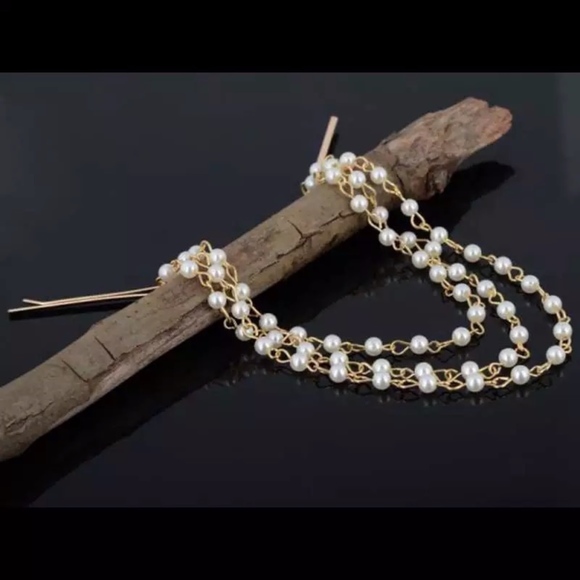 Pearl Strands Bobby Pin Hair Updo Accessory Clips - Picture 2 of 8